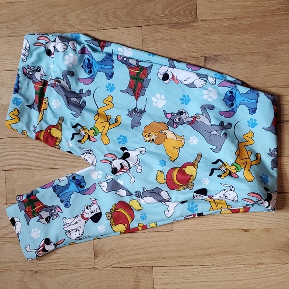 Disney Pants - Disney Dog Pattern Soft High Rise Leggings Women's Size Medium